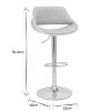 Chaise & Tabouret Miliboo Tabouret De Bar | Tabouret De Bar Design R Glable Tissu Gris Et Bois Clair Clash