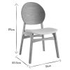 Chaise & Tabouret Miliboo Chaise Design | Chaises Scandinaves En Bois Clair Et Blanc (Lot De 2) Elton