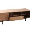 Rangement Miliboo Meuble Tv Design | Meuble Tv Vintage En Bois Fonc Niche Ouverte L160 Cm Manny