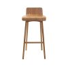 Chaise & Tabouret Miliboo Tabouret De Bar | Tabourets De Bar Scandinaves En Bois Clair H75 Cm (Lot De 2) Baltik