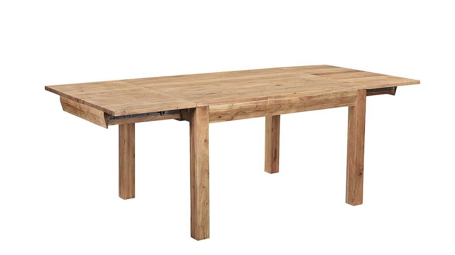 Table Miliboo Table Extensible | Table Extensible Rallonges Int Gr Es Rectangulaire En Bois Massif L120-210 Cm Balto