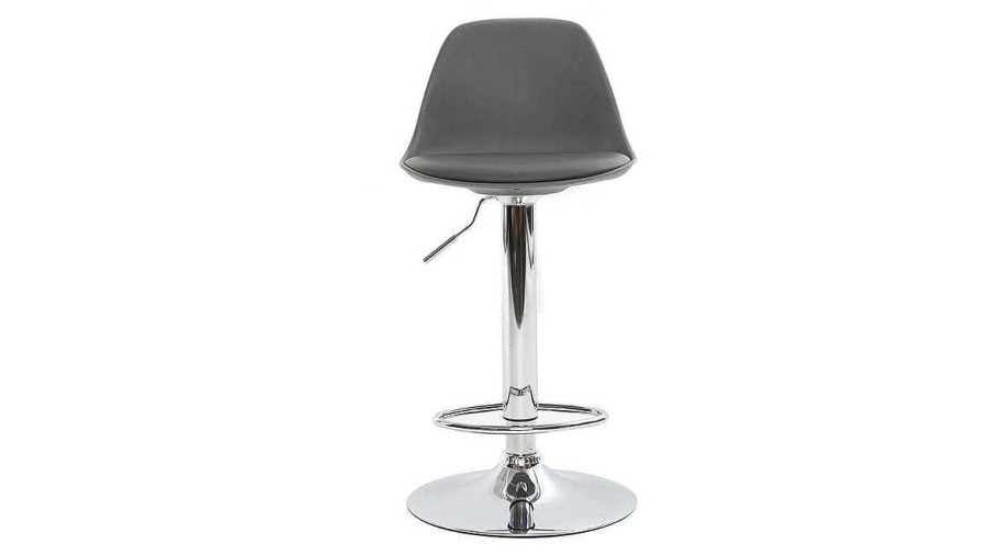 Chaise & Tabouret Miliboo Tabouret De Bar | Tabouret De Bar Design Gris Lot De 2 Steevy