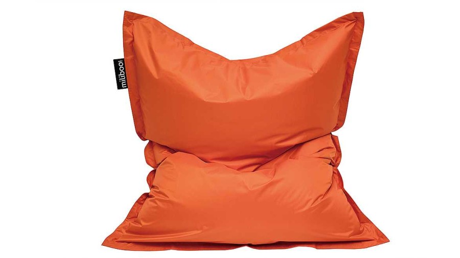 Canap & Fauteuil Miliboo | Housse De Pouf G Ant Orange Big Milibag