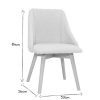 Chaise & Tabouret Miliboo Chaise Design | Chaises Scandinaves En Tissu Effet Velours Textur Vert C Ladon Et Bois Clair (Lot De 2) Higgins