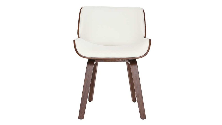 Chaise & Tabouret Miliboo Chaise Design | Chaise Design Blanc Et Bois Fonc Rubbens