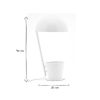 Luminaire Miliboo | Lampe Poser Pot Crayons En M Tal Blanc H40 Cm Penny