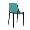 Chaise & Tabouret Miliboo Chaise Design | Chaises Design Empilables Bleu P Trole Transparent Int Rieur - Ext Rieur (Lot De 2) Yzel