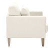 Canap & Fauteuil Miliboo Fauteuil Design | Fauteuil Scandinave D Houssable En Tissu Effet Laine Boucl E Blanc Cass Et Bois Clair Oslo