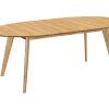 Table Miliboo Table Extensible | Table Manger Extensible Ovale En Bois Clair L150-200 Cm Marik