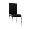 Chaise & Tabouret Miliboo Chaise Design | Chaises Design Noires Et M Tal Acier Chrom (Lot De 2) Simea