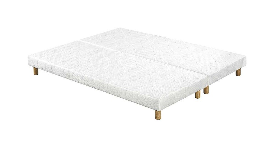 Chambre Miliboo | Sommiers Tapissiers Blancs 80X200 Cm (Lot De 2) Jami