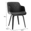 Chaise & Tabouret Miliboo Chaise Design | Chaise Design Noir Et Bois Fonc Lucien