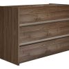 Rangement Miliboo | Commode Design Bois Fonc 3 Tiroirs L111 Cm Ode