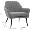 Canap & Fauteuil Miliboo Fauteuil Design | Fauteuil Design En Tissu Effet Velours Textur Gris Et M Tal Noir Gaston