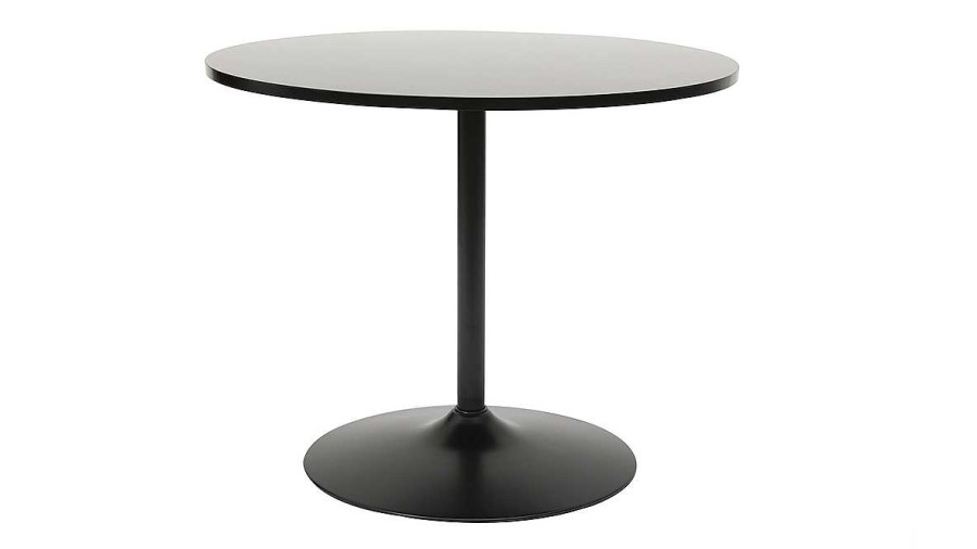 Table Miliboo Table Manger Fixe | Table Manger Design Ronde Noire D90 Cm Calista