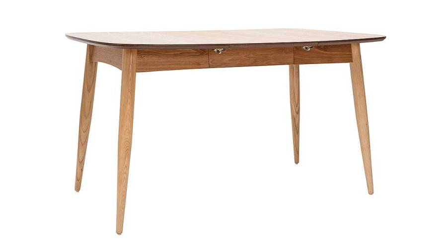 Table Miliboo Table Extensible | Table Manger Extensible Carr E En Bois Clair L90-130 Cm Nordeco