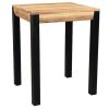 Table Miliboo | Table De Bar Extensible En Bois Massif Et M Tal L80-135 Cm Trap