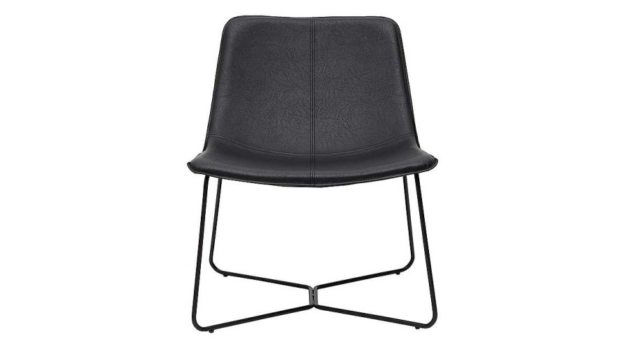 Canap & Fauteuil Miliboo Fauteuil Design | Fauteuil Noir Santi