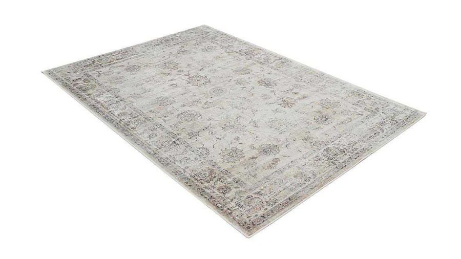 D Co Miliboo | Tapis Vintage En Viscose Avec Motifs Gris 160 X 230 Cm Ryad