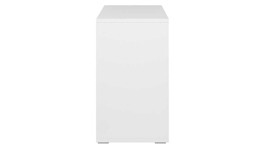 Bureau Miliboo | Biblioth Que Basse Finition Bois Blanc L140 Cm Epure