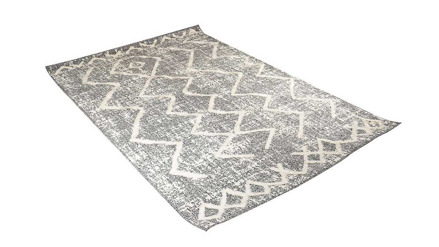 D Co Miliboo | Tapis Berbere Avec Motifs En Relief Gris Et Beige 160 X 230 Cm Paleo