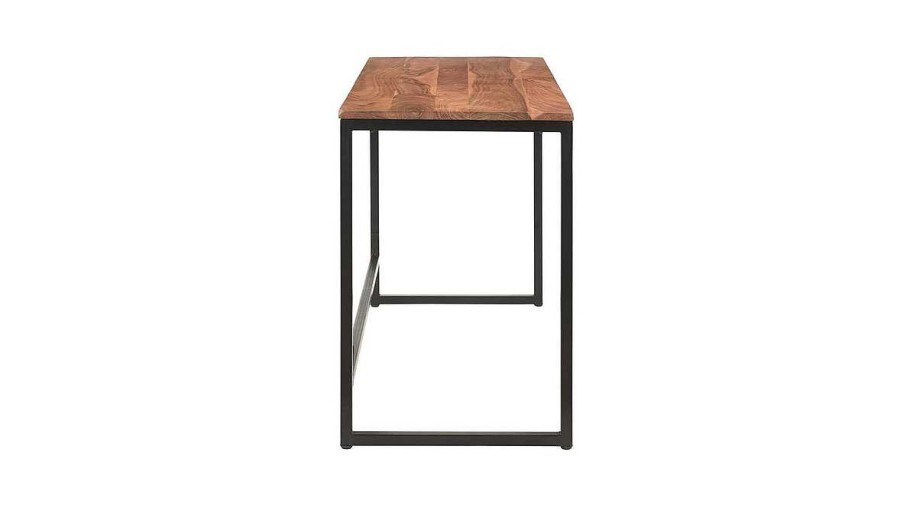 Bureau Miliboo Bureau Design | Bureau Industriel Bois Massif Et M Tal Noir L115 Cm Hoorn