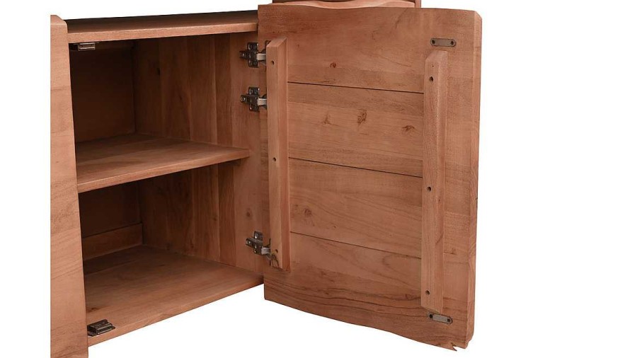 Rangement Miliboo | Buffet En Bois Massif 3 Portes L150 Cm Bohemian