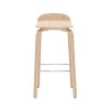 Chaise & Tabouret Miliboo Tabouret De Bar | Tabourets De Bar Scandinaves Bois Ch Ne H68 Cm (Lot De 2) Obra