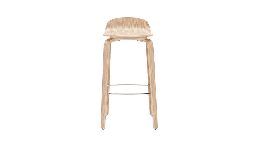 Chaise & Tabouret Miliboo Tabouret De Bar | Tabourets De Bar Scandinaves Bois Ch Ne H68 Cm (Lot De 2) Obra