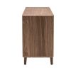 Rangement Miliboo | Commode Vintage En Bois Fonc Noyer 3 Tiroirs L90 Cm Suva