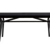 Table Miliboo Table Extensible | Table Extensible Rallonges Int Gr Es Rectangulaire En Bois Noir L180-220 Cm Foster