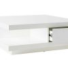 Table Miliboo | Table Basse Carr E Avec Rangements 2 Tiroirs Design Blanc Laqu E L85 Cm Kary