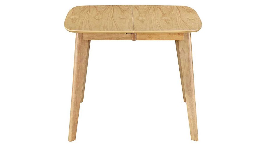 Table Miliboo Table Extensible | Table Manger Extensible Scandinave Carr E Placage Ch Ne L90-130 Cm Leena