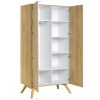 Chambre Miliboo | Armoire Scandinave Finition Bois Ch Ne Clair L100 Cm Mahe