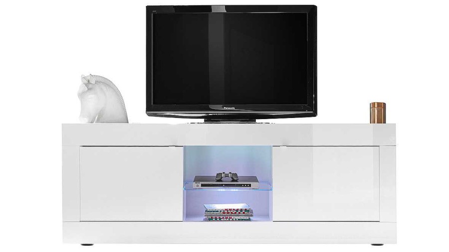 Rangement Miliboo Meuble Tv Design | Meuble Tv Design Blanc Laqu L180 Cm Latte