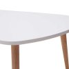 Table Miliboo | Tables Basses Gigognes Scandinaves Blanc Et Bois Clair Ch Ne Massif (Lot De 2) Artik