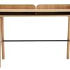 Bureau Miliboo Bureau Design | Bureau Avec Rangements Scandinave Bois Clair Et M Tal Noir L123 Cm Japansk