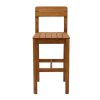 Chaise & Tabouret Miliboo Tabouret De Bar | Tabourets De Bar De Jardin En Bois Massif H80 Cm (Lot De 2) Akis