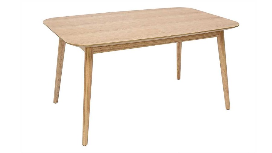 Table Miliboo Table Extensible | Table Extensible Rallonges Int Gr Es Rectangulaire En Bois Clair Ch Ne L140-170 Cm Ank